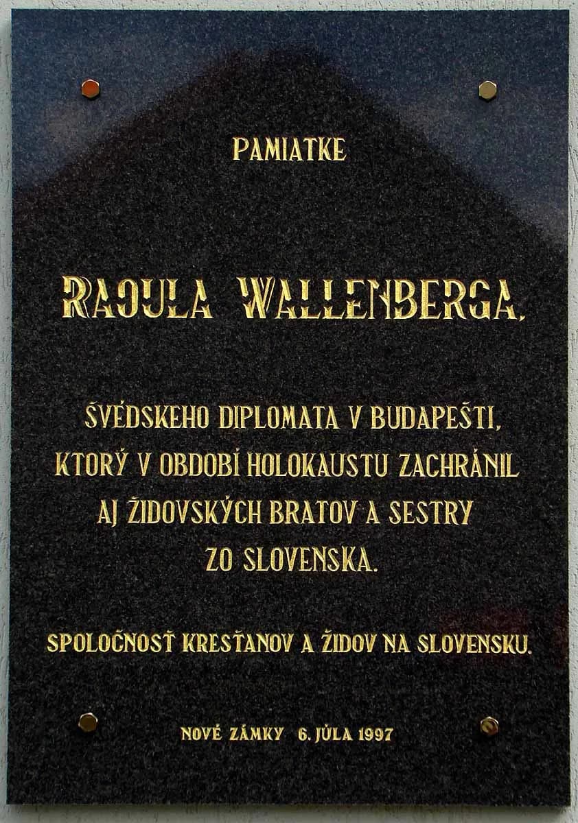 Raoul Wallenberg - This media shows the protected monument with the number 404-10671/0 CHMSK/404-10671/0,CHMSK/404-10671(other) in the Slovak Republic.