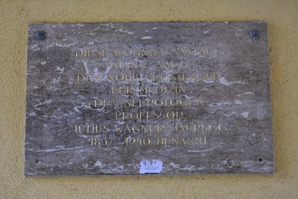 Julius Wagner-Jauregg - Gedenktafel für Julius Wagner-Jauregg (Wien, Lustkandlgasse 26 - 28)