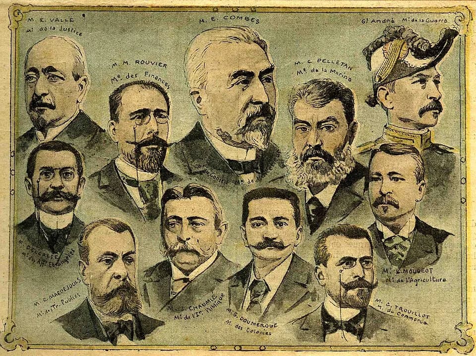 Gaston Doumergue - Émile Combes and his new ministers in 1902