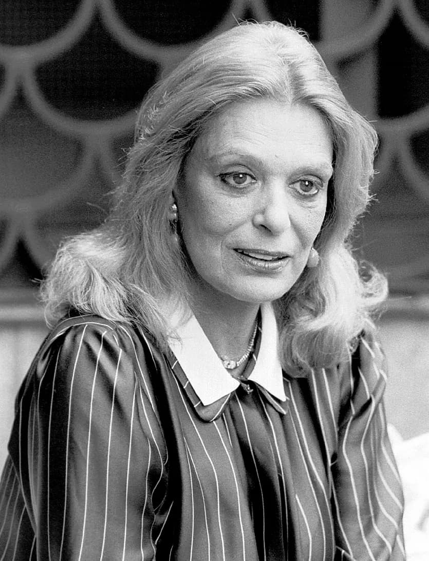Melina Mercouri - Portrait photograph of Melina Mercouri. Stockholm 1982.
