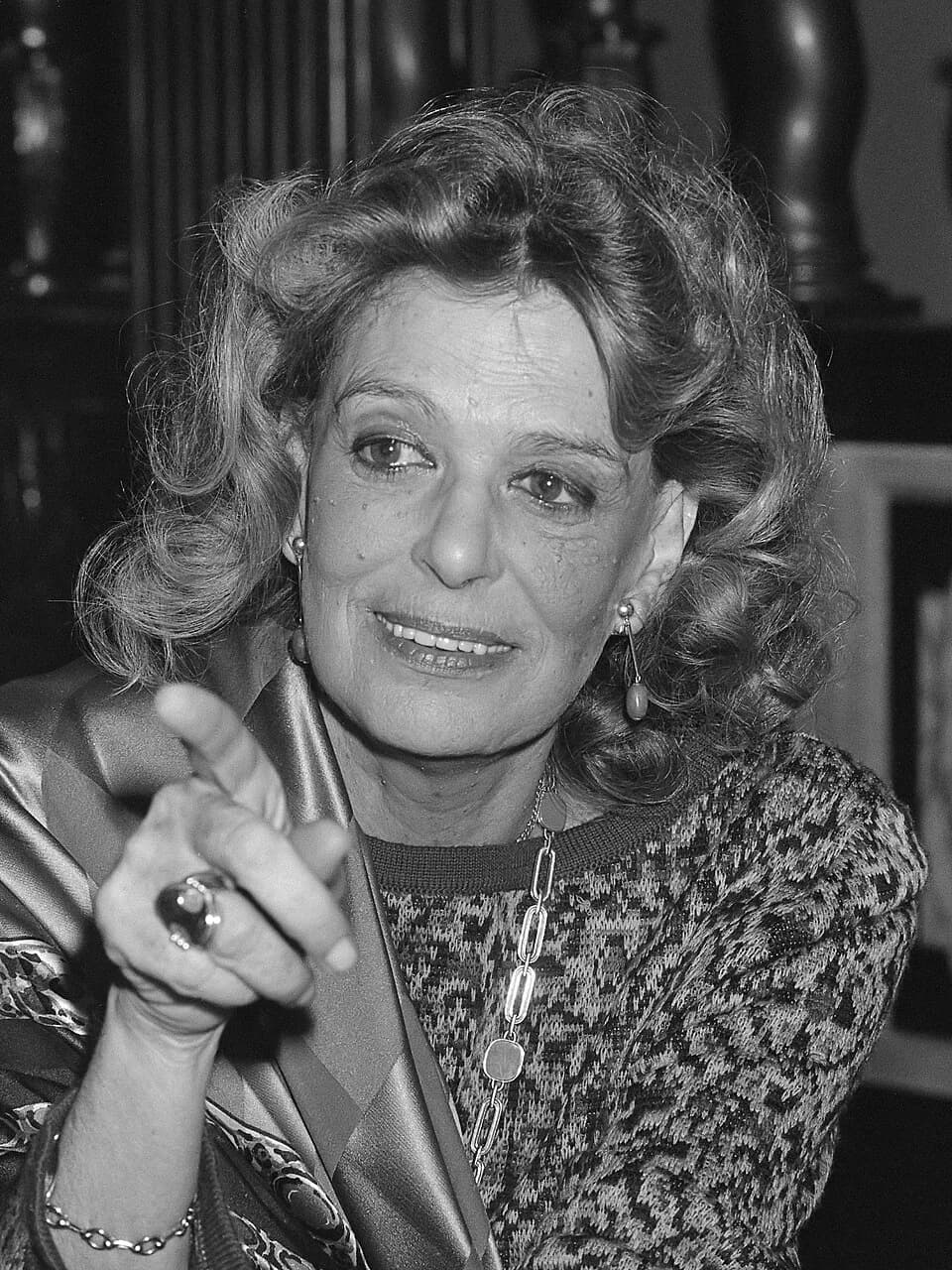 Melina Mercouri - Bezoek van de Griekse minister van Cultuur Melina Mercouri aan de tentoonstelling De Akropolis van Athene in Amsterdam. Melina Mercouri tijdens haar toespraak
21 december 1985
