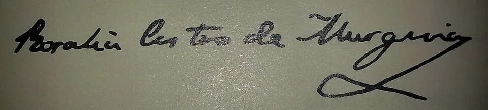 Rosalía de Castro - Signature of Rosalia de Castro.