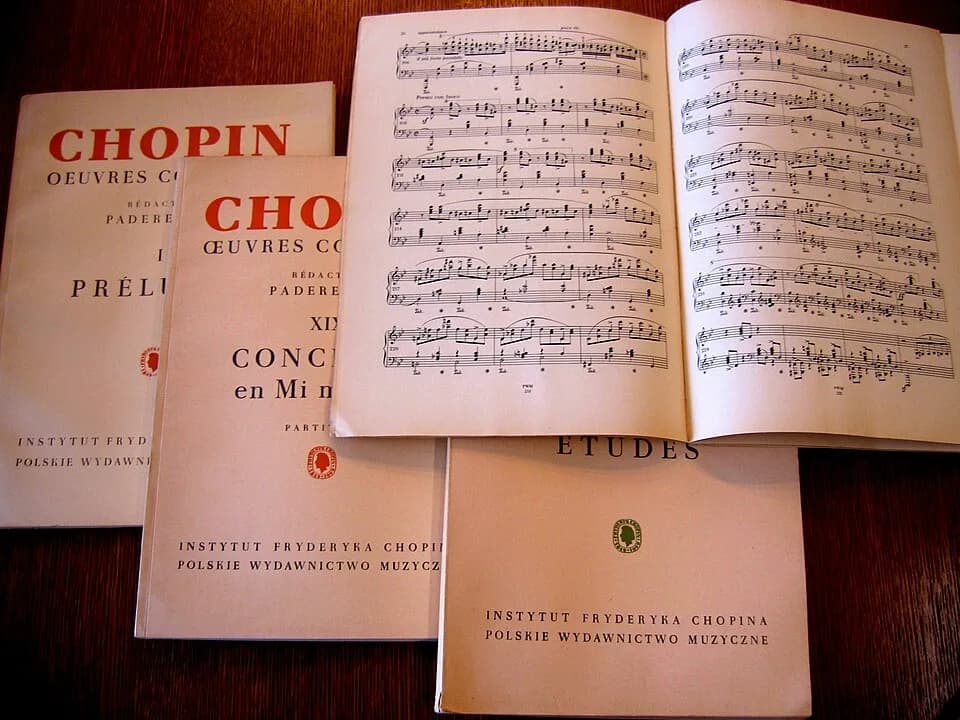 Ignacy Jan Paderewski - Quelques tomes de l'Édition Paderewski des Œuvres de Chopin