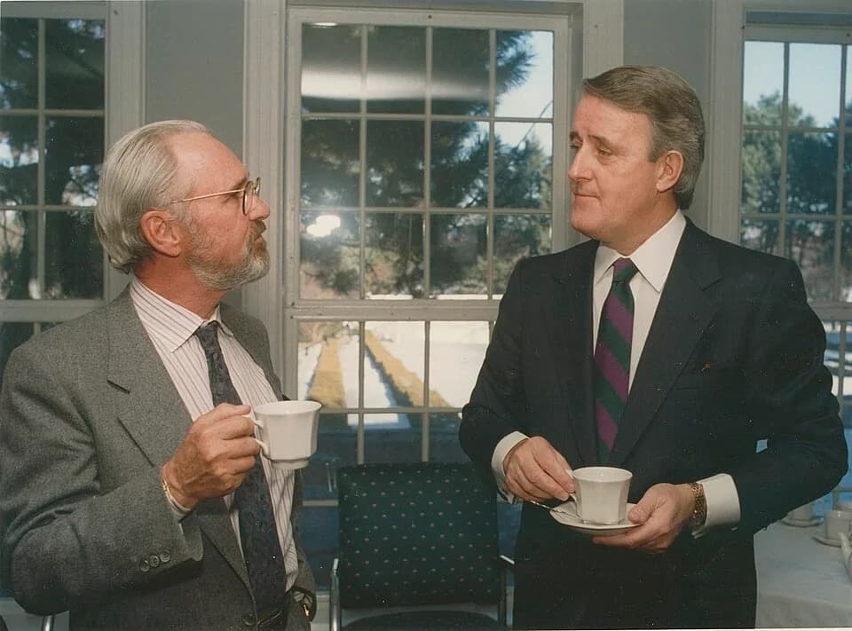 Brian Mulroney - Norman Jewison and Brian Mulroney.