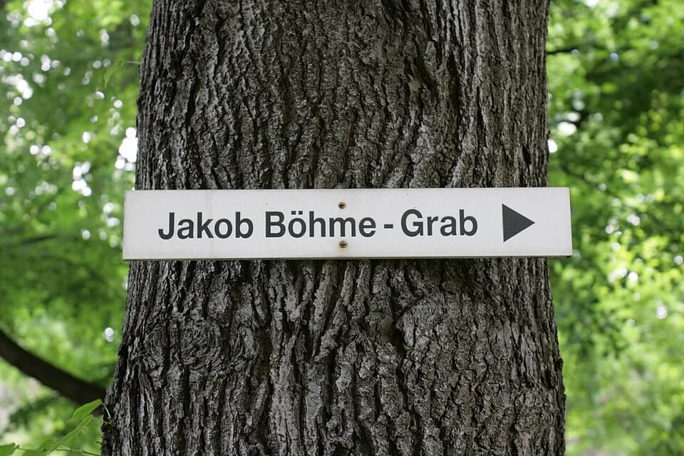 Jakob Böhme - Grab von Jakob Böhme, Nikolaikirchhof, Bogstraße in Görlitz