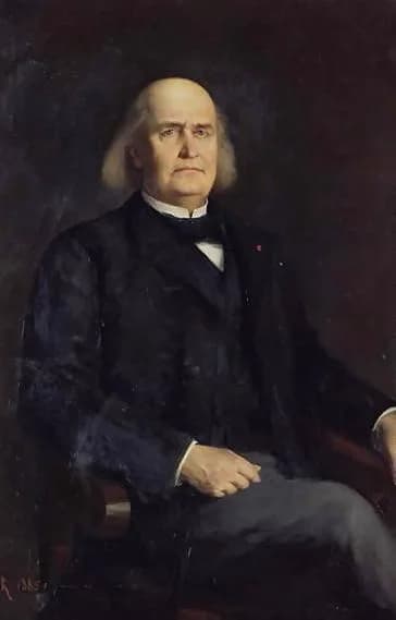 Charles Marie René Leconte de Lisle - Portrait of Leconte de Lisle by Blanquer Jacques-Léonard