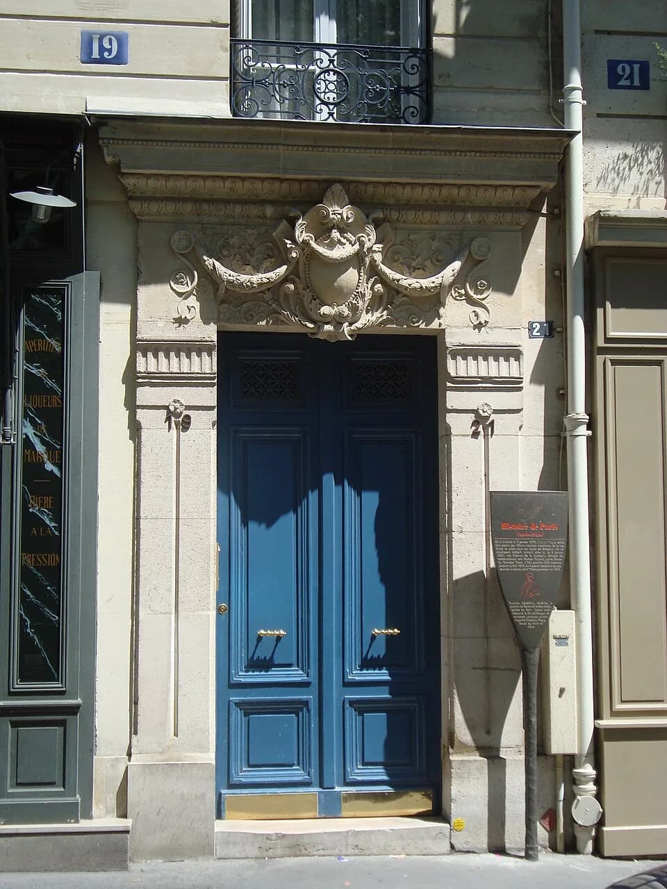 Charles Péguy - 21, rue des Fossés-Saint-Jacques (anciennement rue de l'Estrapade) where Charles Péguy and his wife lived.