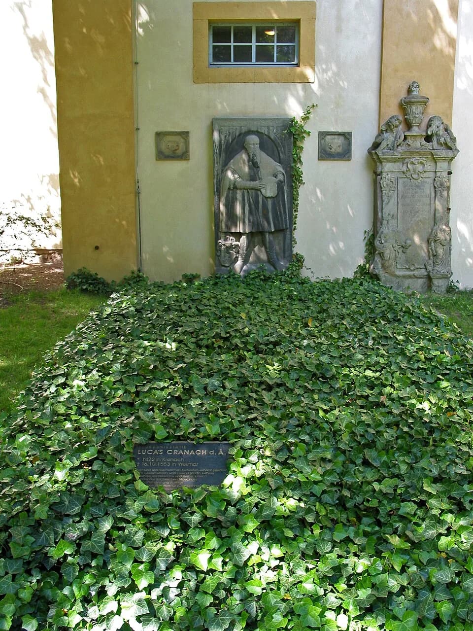 Lucas Cranach the Elder - Die Begräbnisstätte von Lucas Cranach d.Ä. auf dem Jakobskirchhof in Weimar.