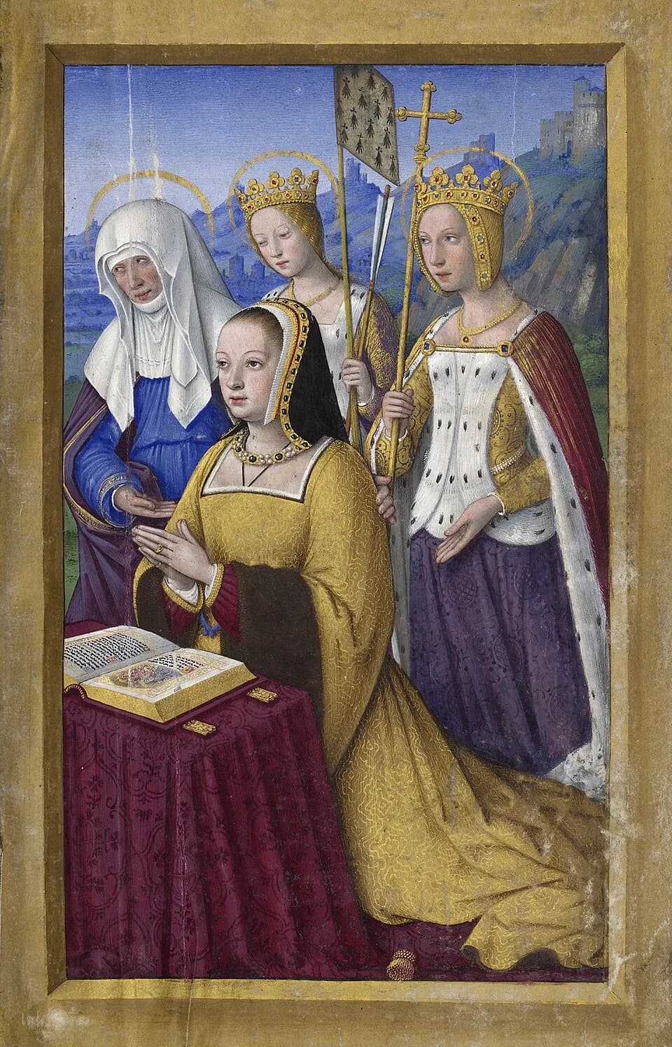 Anne of Brittany - La regina Anna di Bretagna tra Sant'Anna, Sant'Orsola e Sant'Elena