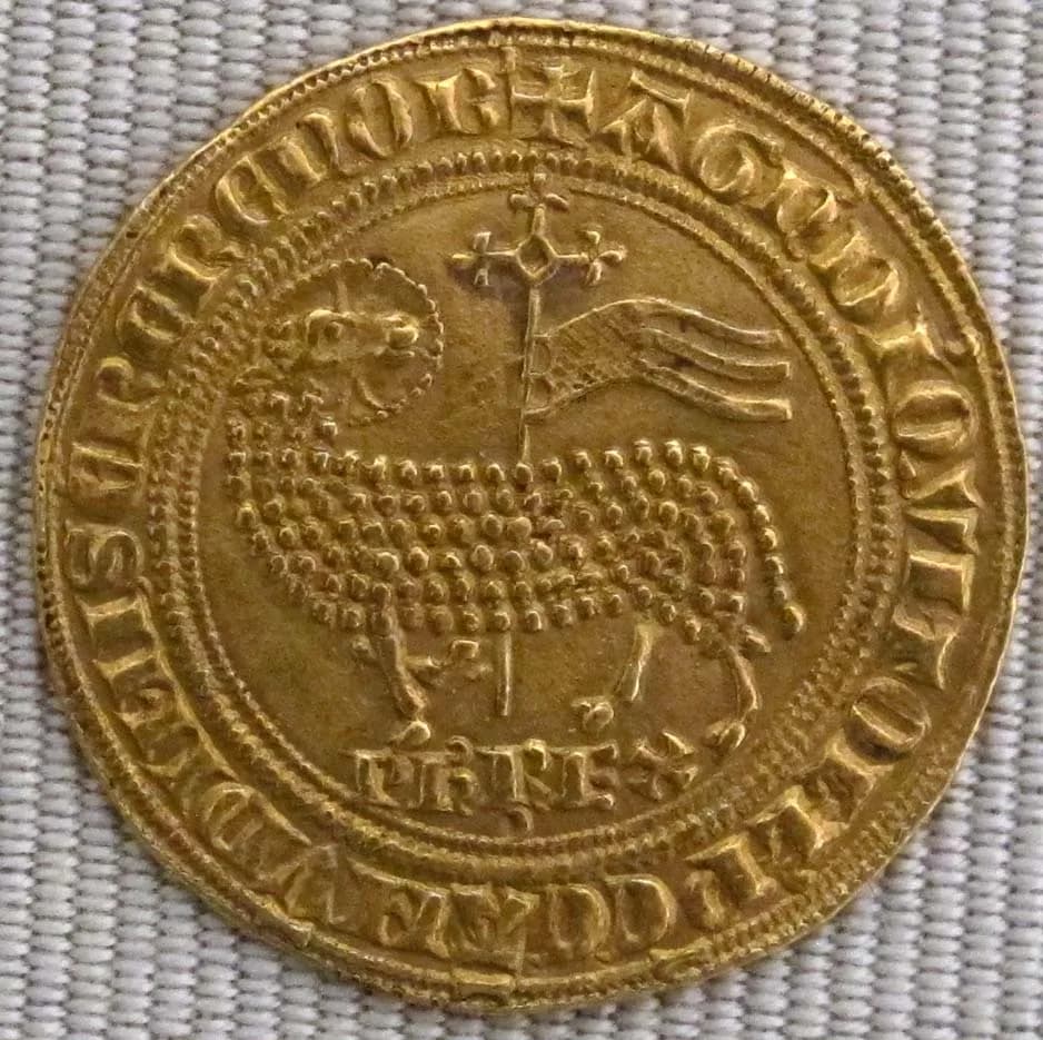Philip V of France - Capetingi, filippo V il lungo, agnello d'oro, 1316-1322