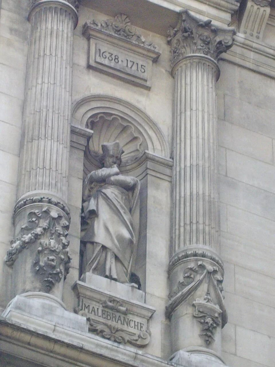 Nicolas Malebranche - Statues of the City Hall of Paris, France