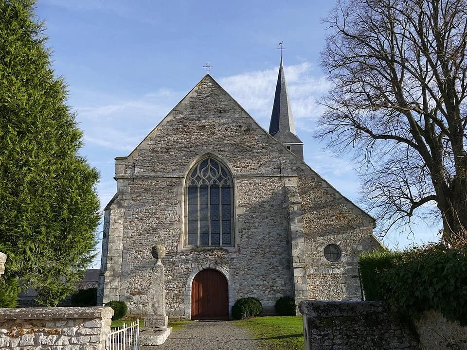 Nicolas Malebranche - Saint-Nicolas' church in Le Mesnil-Simon (Eure-et-Loir, Centre, France).
