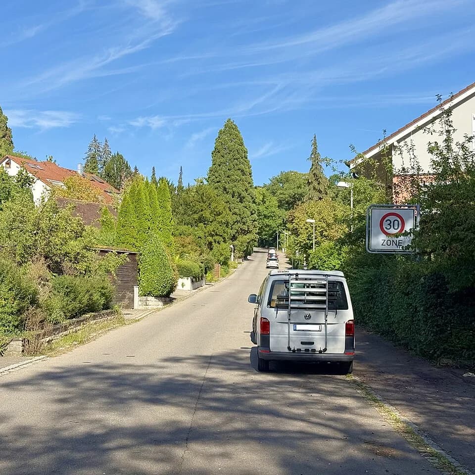 Hans Spemann - Blick in Spemannstraße von Waldhäuserstraße Tübingen