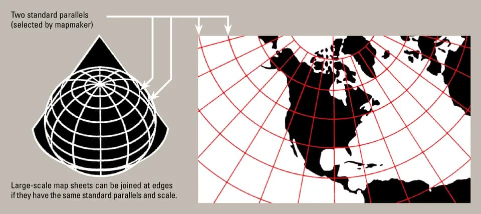 Johann Heinrich Lambert - Lambert conformal conic map projection