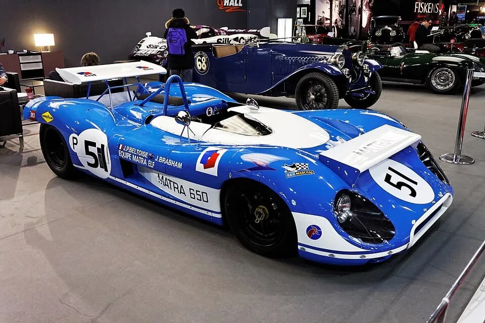 Jack Brabham - Une Matra MS 650 présentée lors du salon Retromobile 2013.