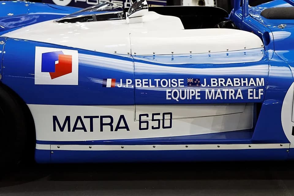 Jack Brabham - Une Matra MS 650 présentée lors du salon Retromobile 2013.