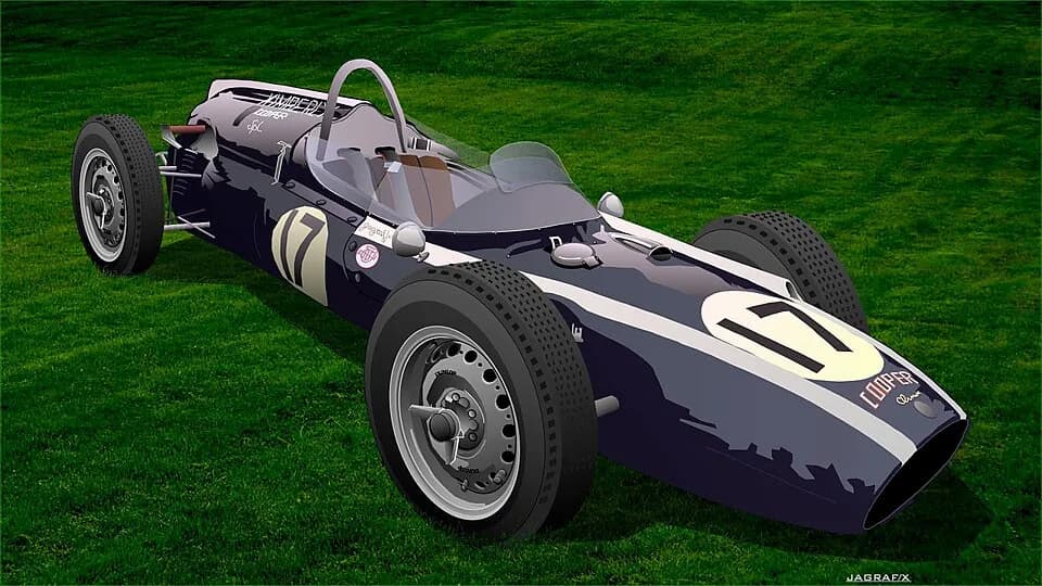 Jack Brabham - Cooper climax t54 used in the 1961 Indianapolis 500 Mile Race by Jack Brabham.
