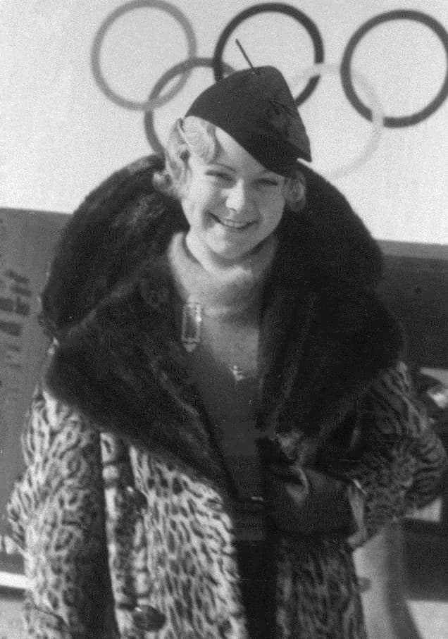 Sonja Henie - Sonja Henie of Norway relaxes between events during the 1936 Winter Olympic Games in Garmisch-Partenkirchen, Germany. Henie won the gold medal in the Women's Figure Skating event.