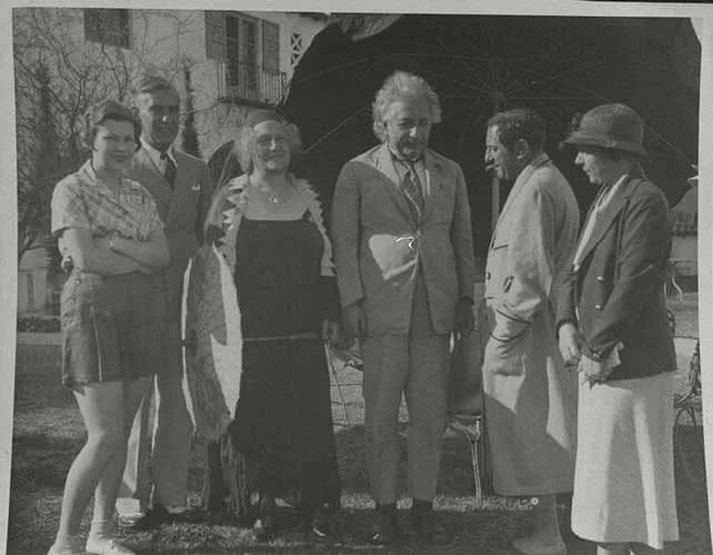 Ernst Lubitsch - Description: Albert and Elsa Einstein with Ernst Lubitsch, Warren Pinney, Martha (far left, Untermyer’s house-maid), and unidentified others; Palm Springs, California

Creator/Photogr
