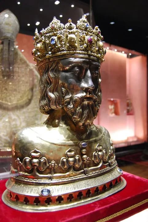 Casimir III the Great - Sigismund's of Burgundy reliquary (Herma św. Zygmunta) from Diocesan Museum in Płock, Poland
