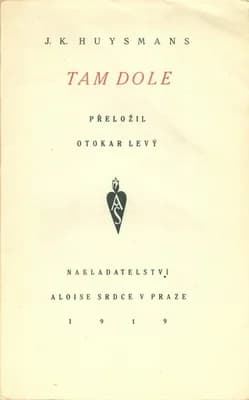 Joris-Karl Huysmans - Huysmans: La-bas, title of the first czech edition, 1919