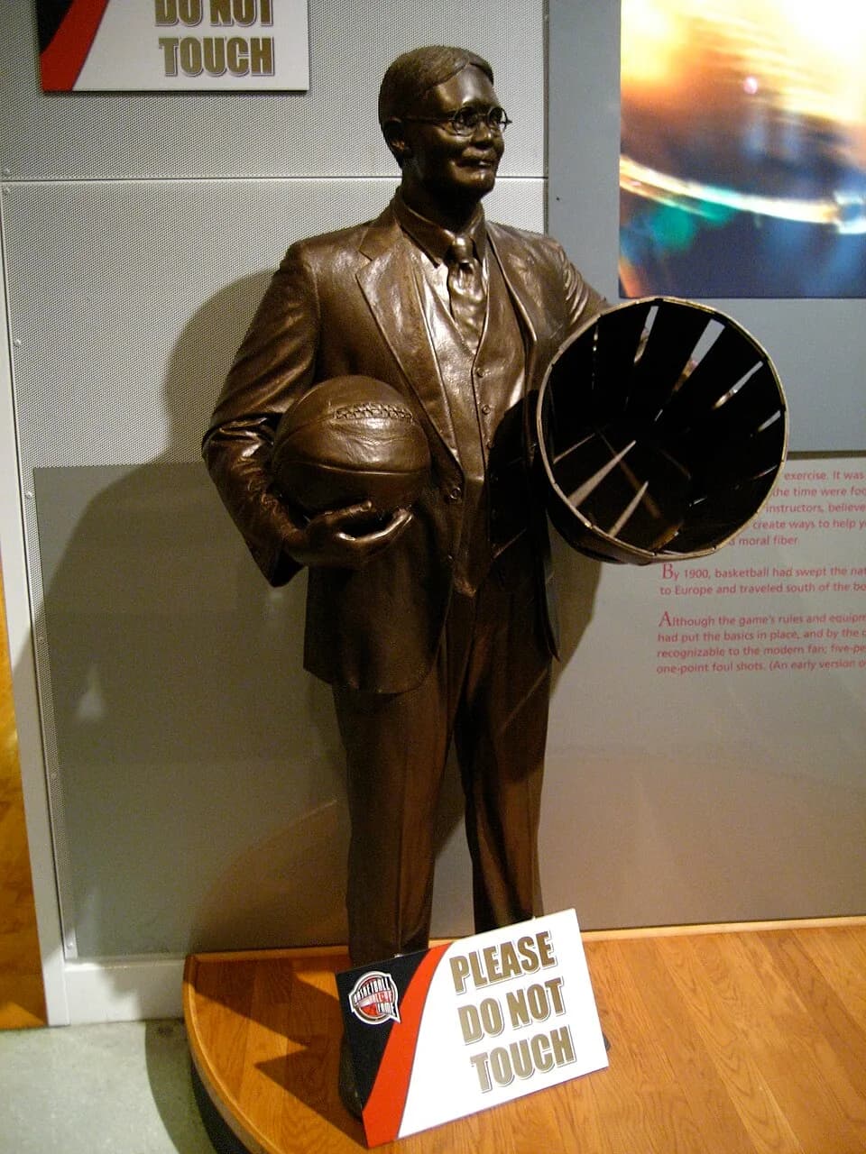 James Naismith - James Naismith statue at Basketball Hall of Fame and Museum in Springfield, MA