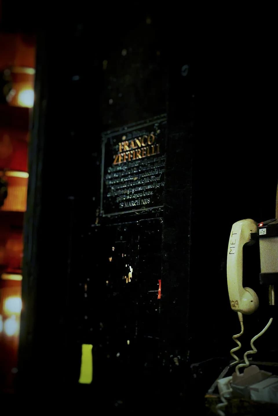 Franco Zeffirelli - Metropolitan Opera - OHNY 2016 - Just off stage - MET phone