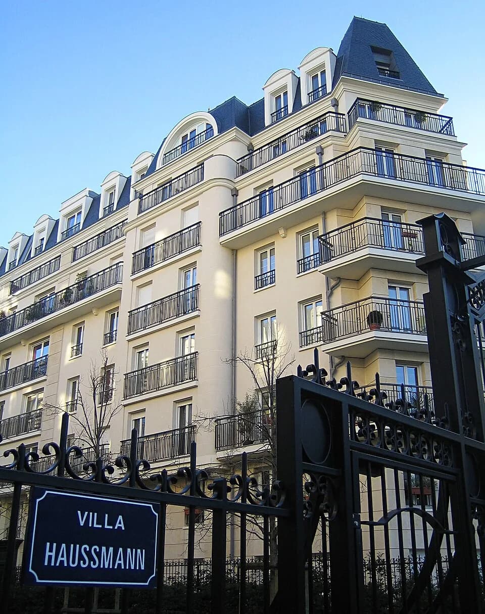 Georges-Eugène Haussmann - Quartier haussmannien (modern copy of haussmannian architecture) in Issy-les-Moulineaux near Paris.