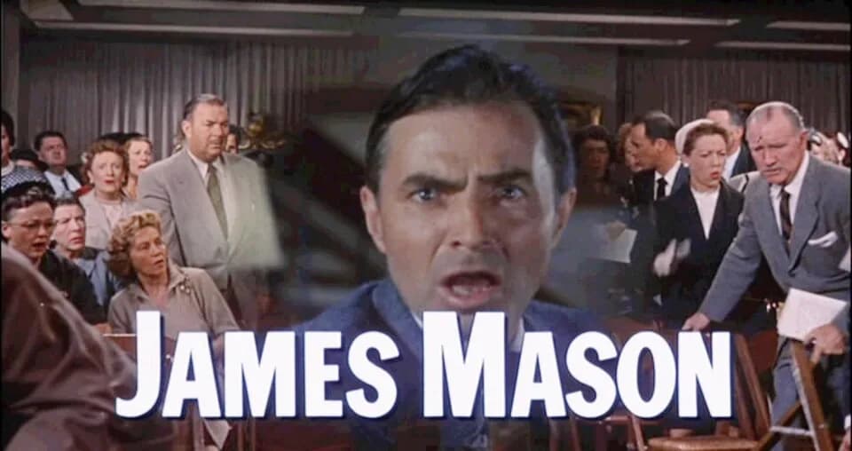 James Mason - Cropped screenshot of James Mason from the trailer for the film North by Northwest