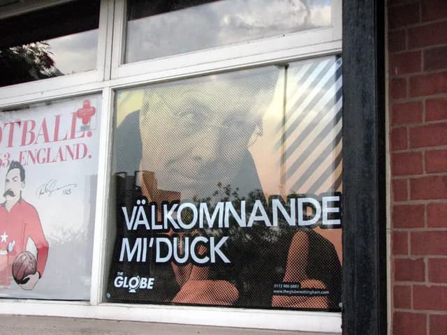 Sven-Göran Eriksson - Eyup, me duck: Nottingham welcomes Sven-Goran Eriksson The Globe public house in London Road welcomes Sven-Goran Eriksson, the former England football manager, as Director of Foo