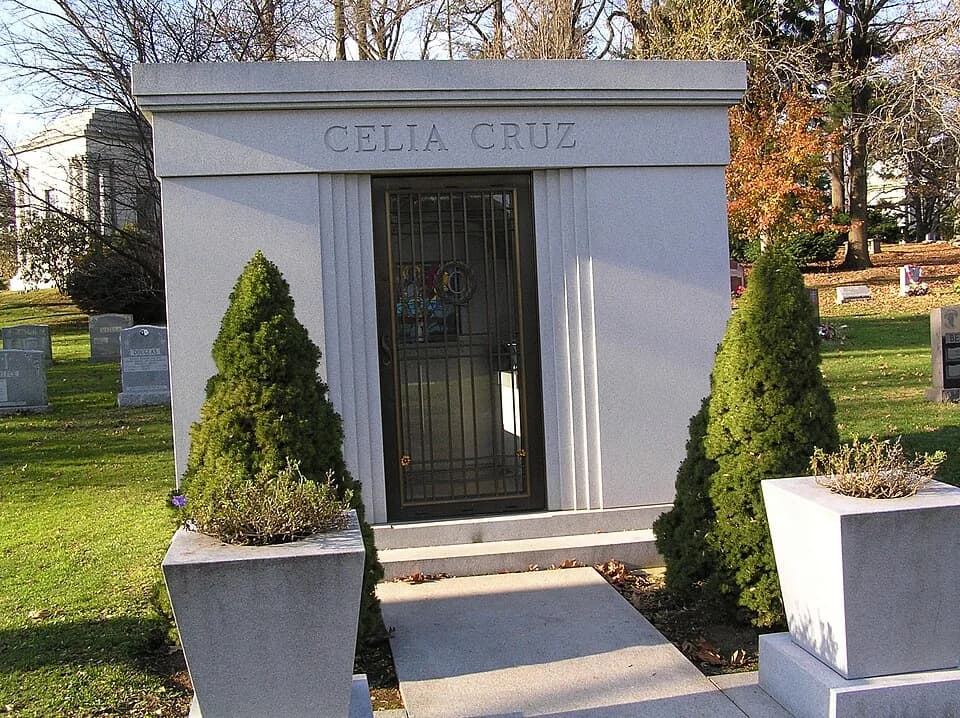 Celia Cruz - The burial location of Pedro Knight in the Celia Cruz Mausoleum in Woodlawn Cemetery