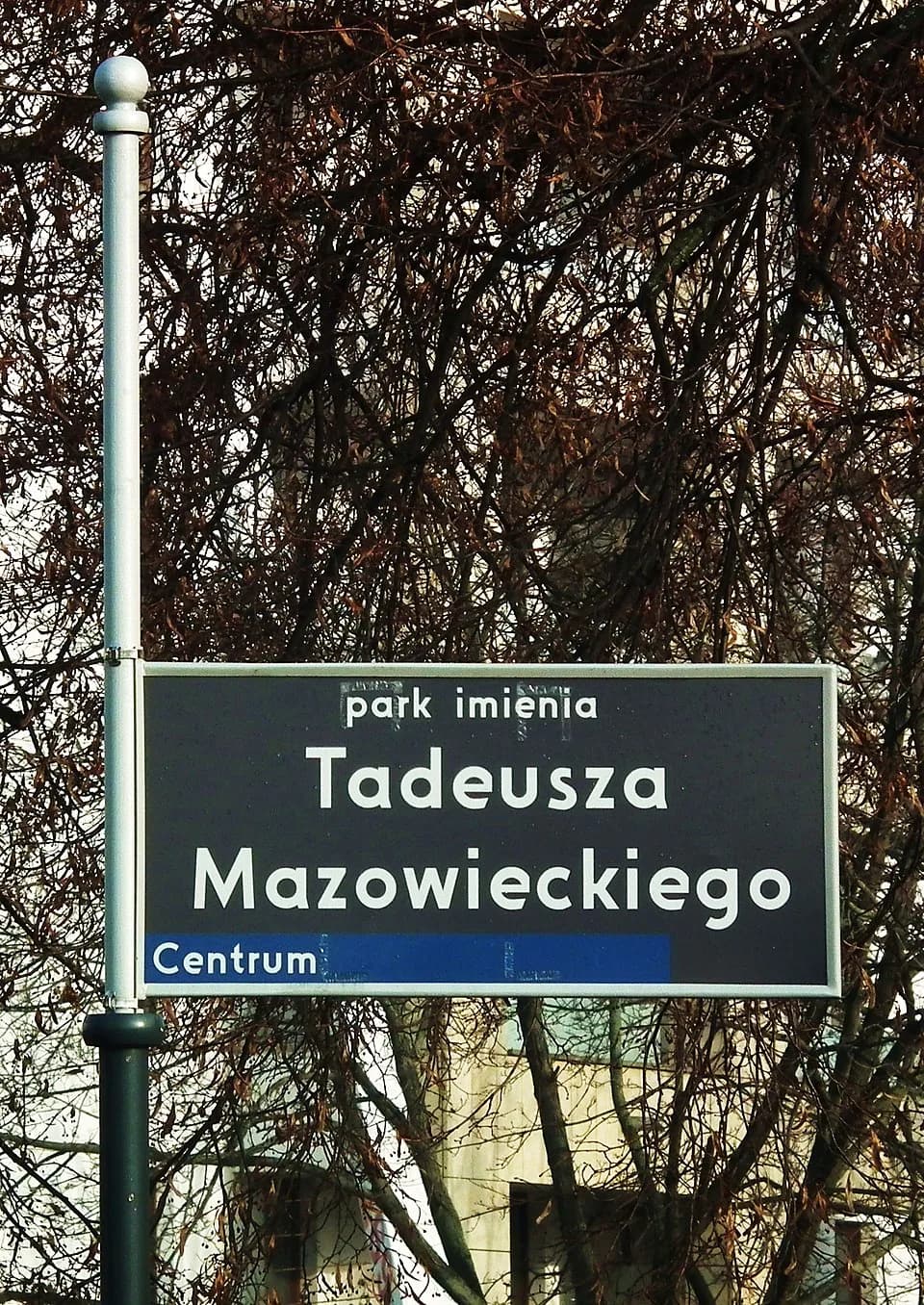 Tadeusz Mazowiecki - Park im. T. Mazowieckiego w Poznaniu.