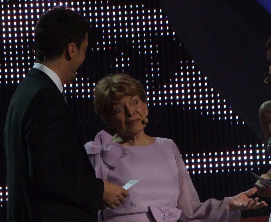 Lys Assia - Lys Assia, very first ESC winner, special guest at Eurovision Song Contest 2008 in Belgrade, Serbia, May 22, 2008.