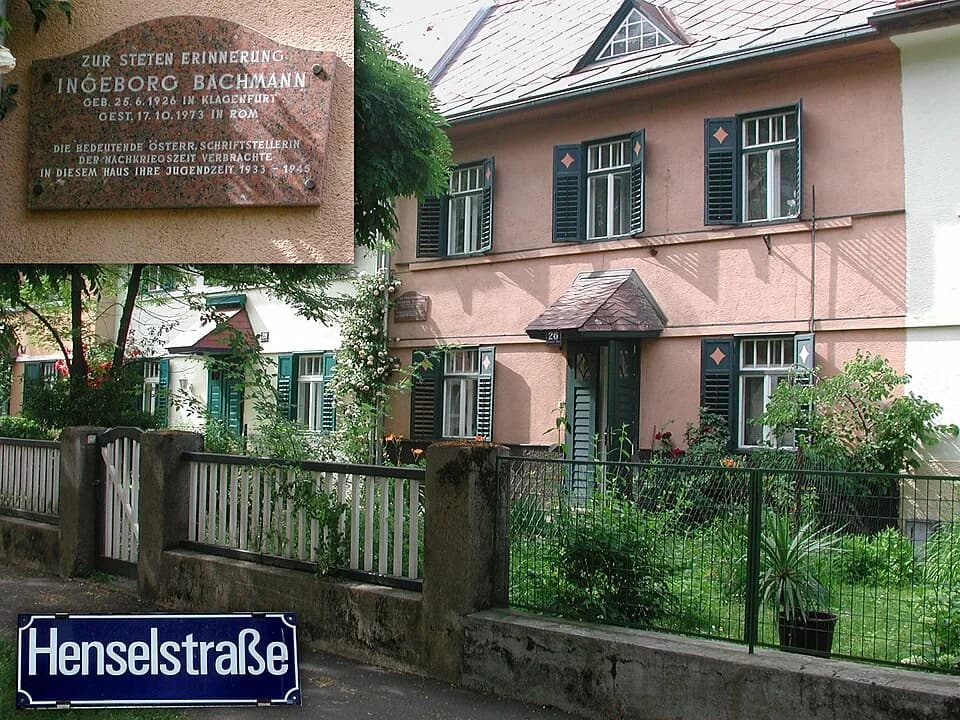 Ingeborg Bachmann - "Eines Tages ziehen die Kinder um in die Henselstraße. In ein Haus ohne Hausherr, in eine Siedlung, die unter Hypotheken zahm und engherzig ausgekrochen ist ... Sie sind Besitzer e
