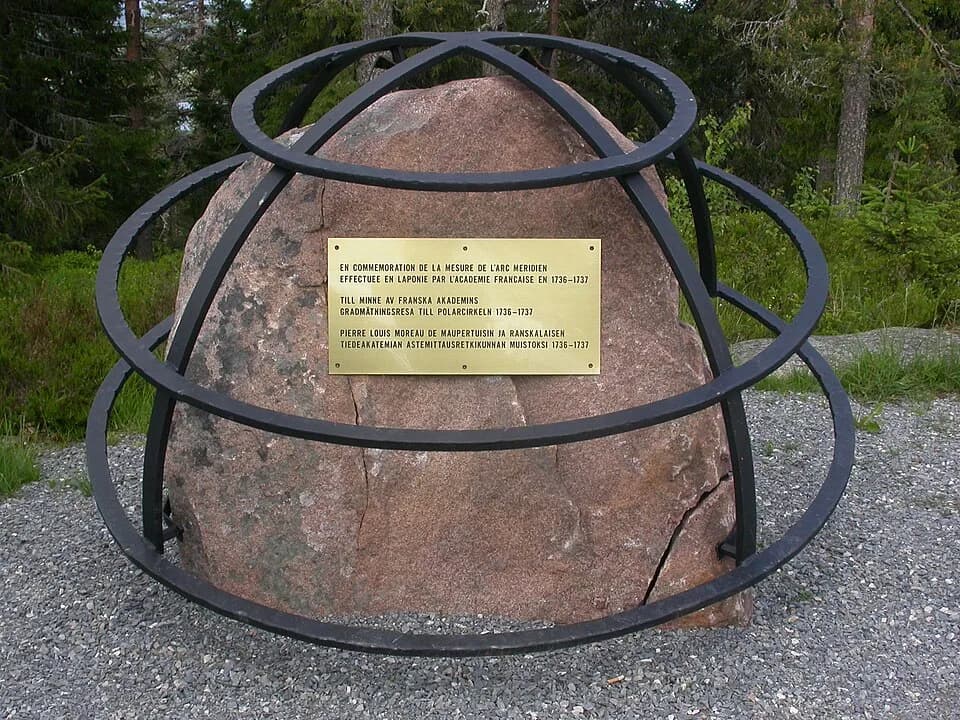 Pierre-Louis Moreau de Maupertuis - Monument in Aavasaksa, Finland.
