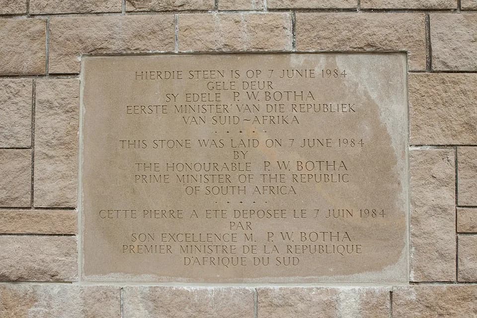 P. W. Botha - The South Africa (Delville Wood) National Memorial