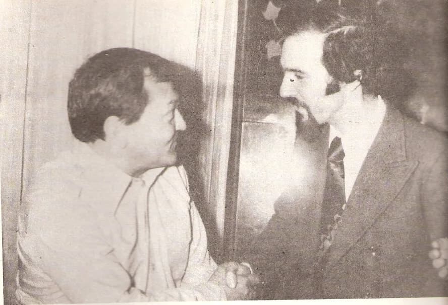 Erich von Däniken - escritor suizo erich von daniken y escritor español antonio las heras