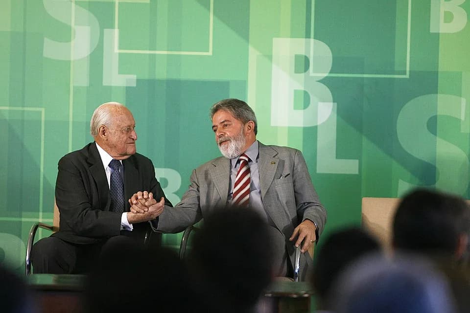 João Havelange - Luiz Inácio Lula da Silva y João Havelange