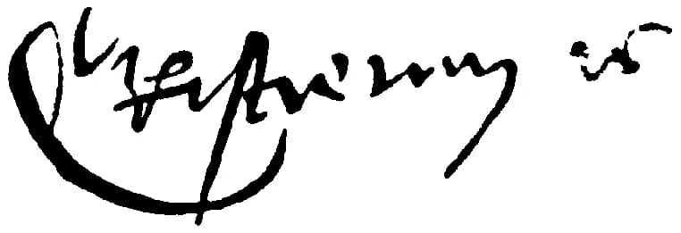 Christian II of Denmark - Autograf, Kristian II, Nordisk familjebok.png