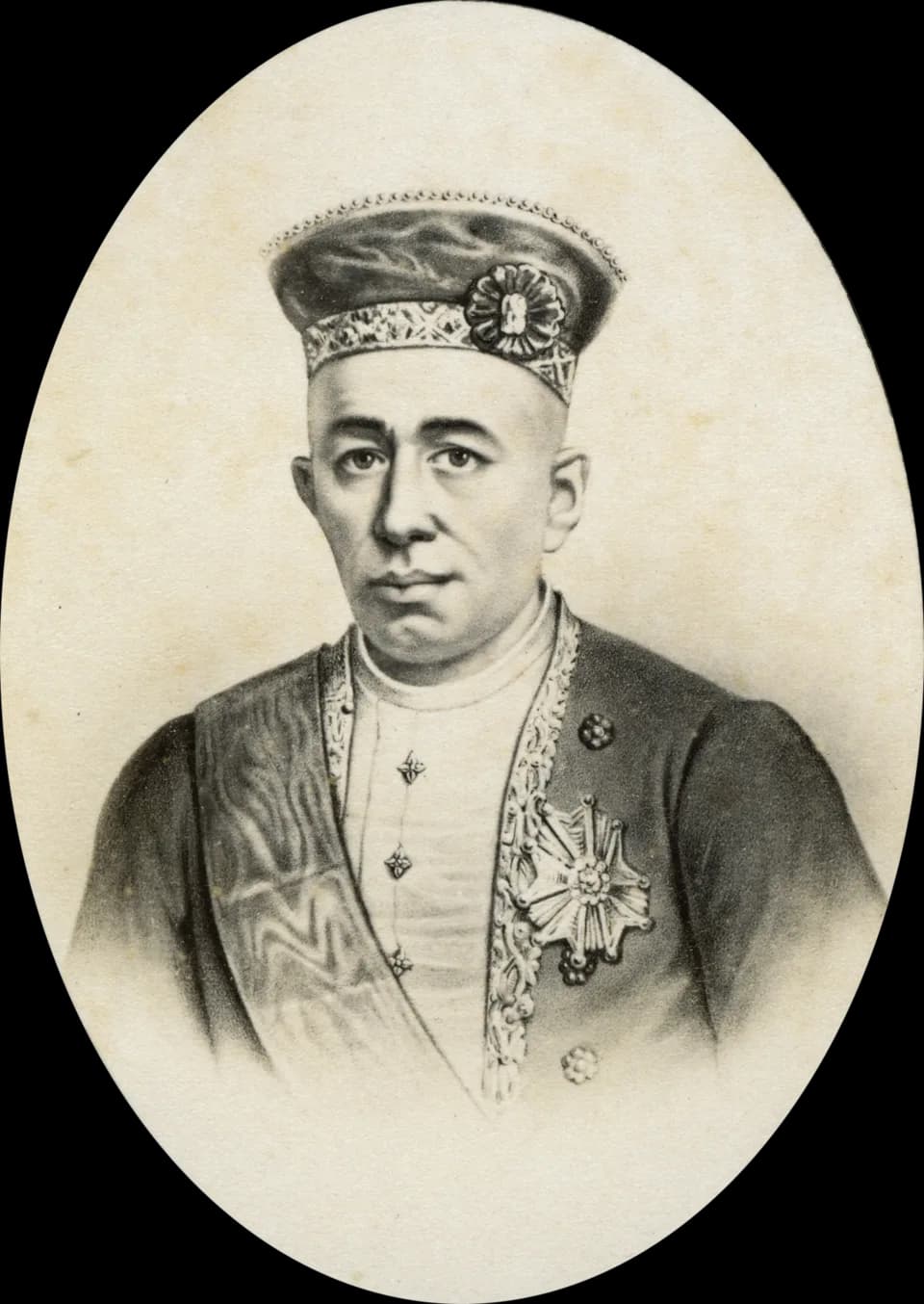 Mongkut - King of Siam, carte de visite by Charles Jacotin