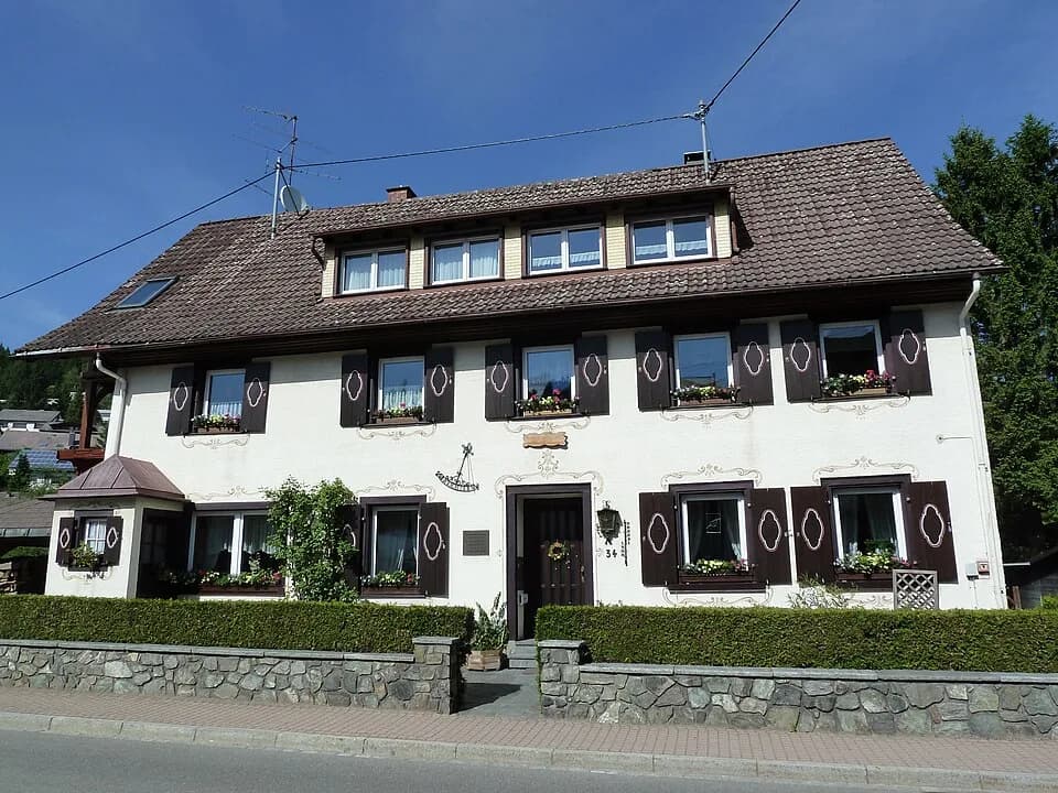 Paul Hindemith - Haus in Lenzkirch, in dem Paul Hindemith 1935 "Mathis der Maler" vollendete