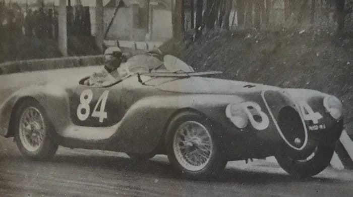 Giuseppe Farina - This Alfa Romeo 6C 2500 SS "Torpedino Brescia" was 1 of 3 made by Touring in 1940 to compete in the 1491 km long Mille Miglia endurance range in Italia on 28 April 1940. This entry #