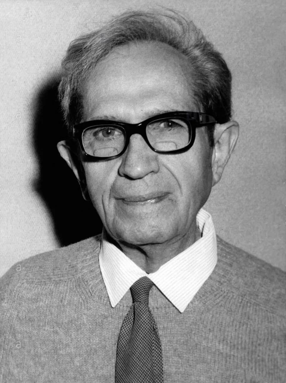 Albert Claude - 1974 Press Photo Portrait of Nobel Prize for Medicine Recipient Albert Claude