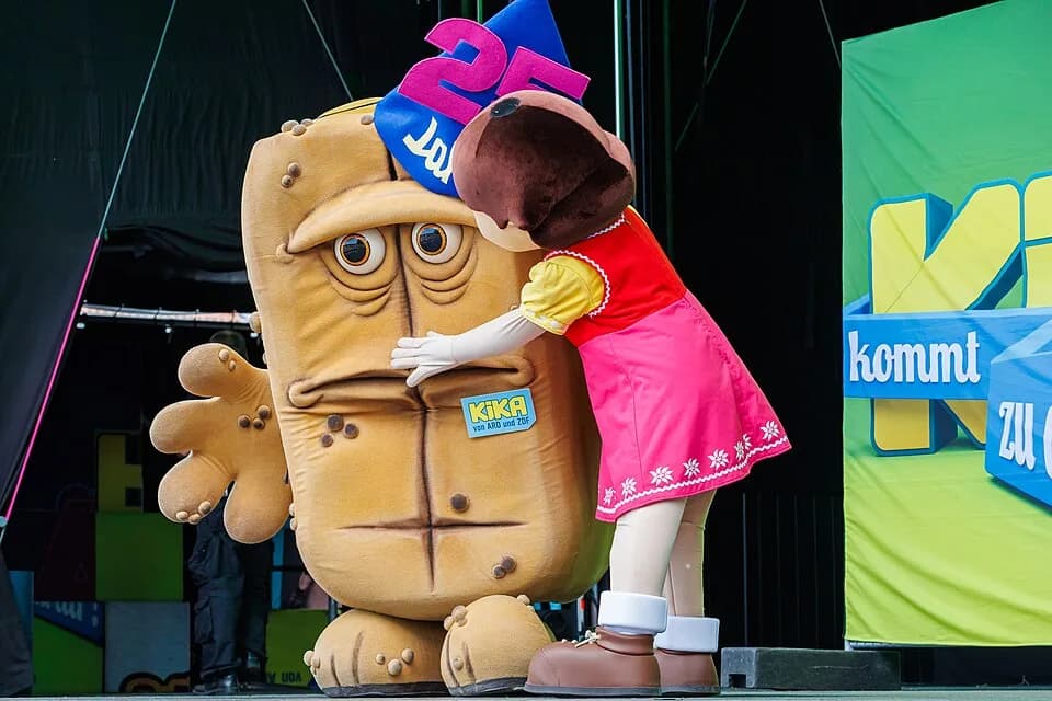 Isao Takahata - Event, Stadtfest Erfurt, Krämerbrückenfest 2025: der KiKA feiert auf dem Domplatz den 25. Geburtstag von Bernd das Brot; Heidi gratuliert