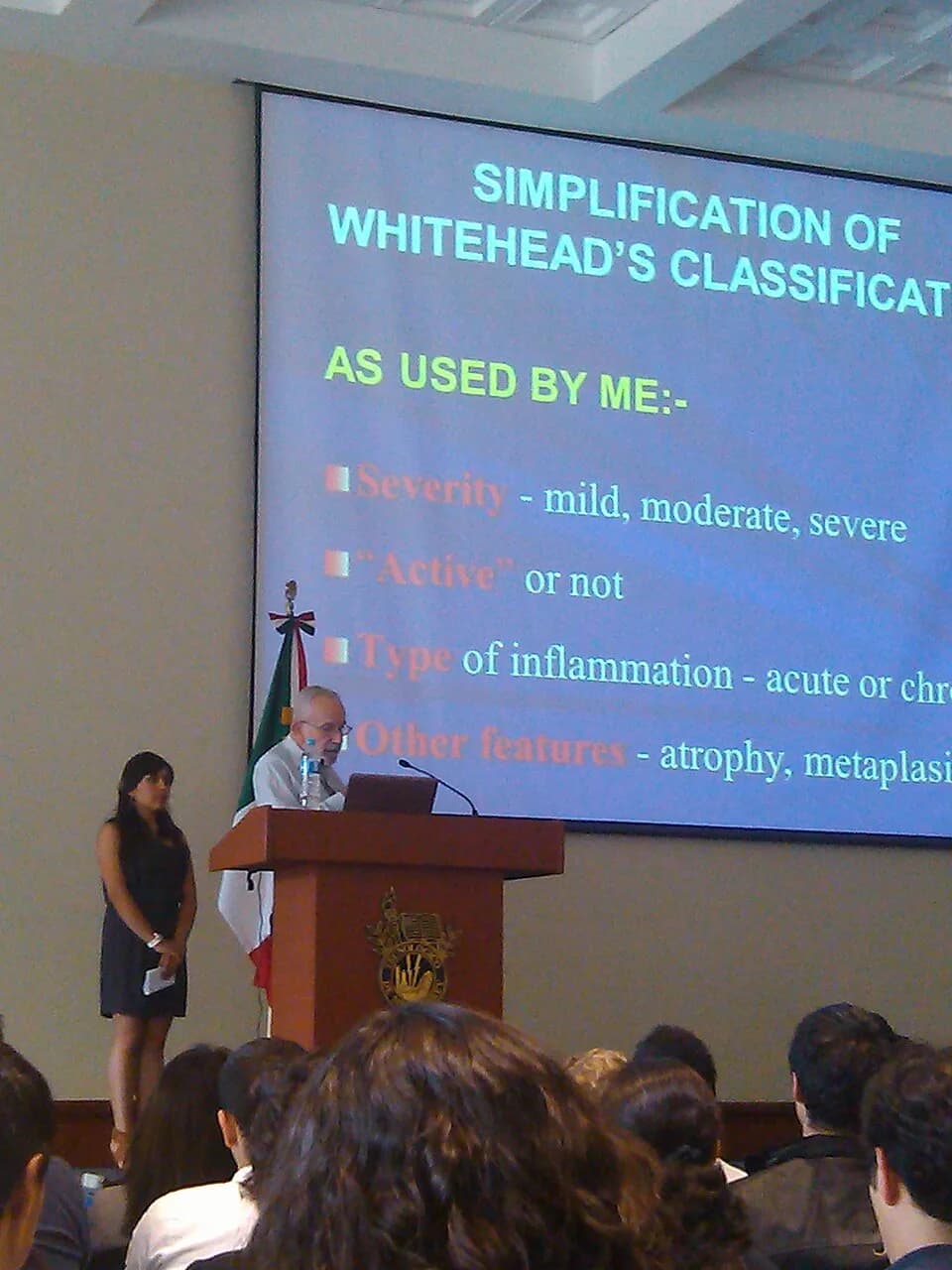 Robin Warren - Dr. John Robin Warren speaking at ITESM- Campus Ciudad de México