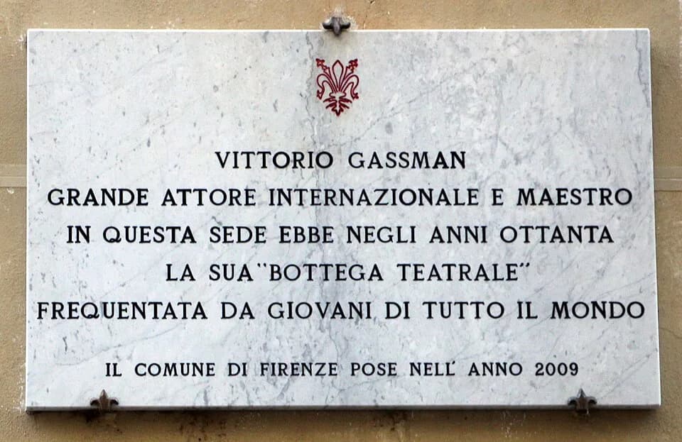 Vittorio Gassman - Teatro Goldoni (Florence)
