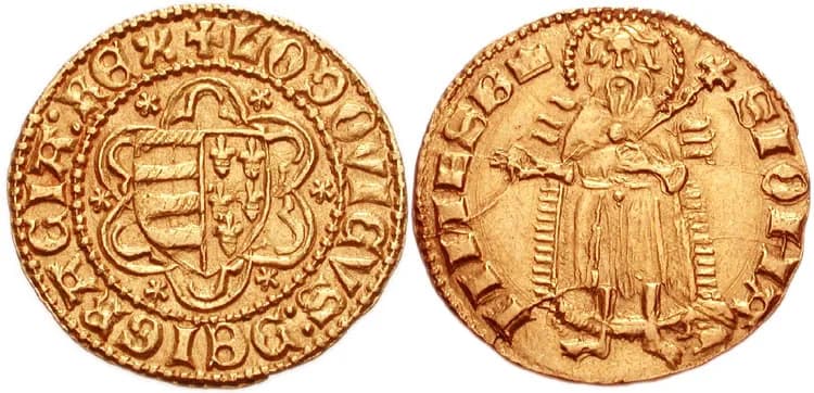 Louis I of Hungary - Nagy Lajos király aranyforintja