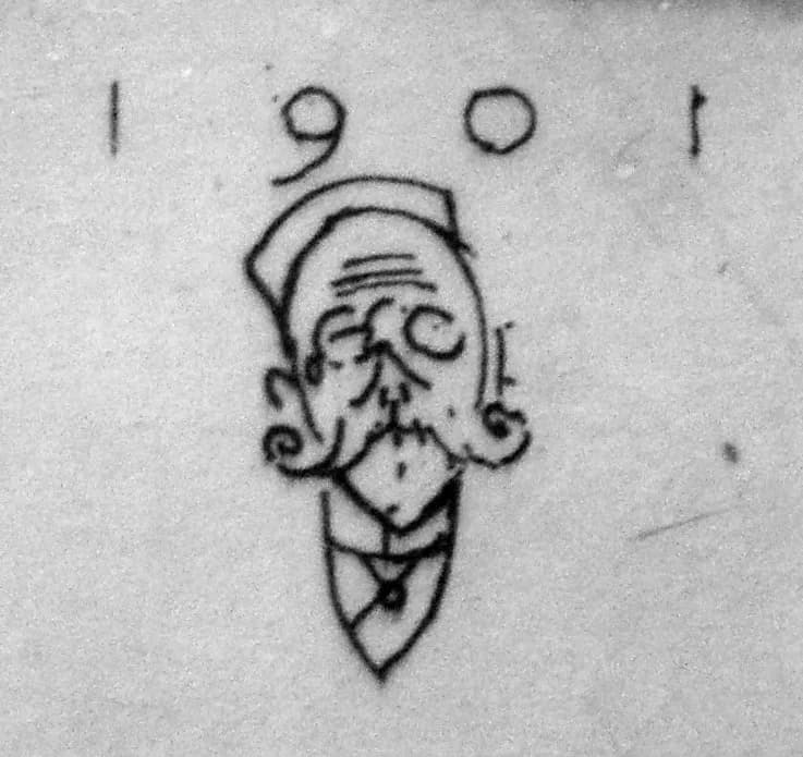 Carl Larsson - Carl Larsson signature från 1901.