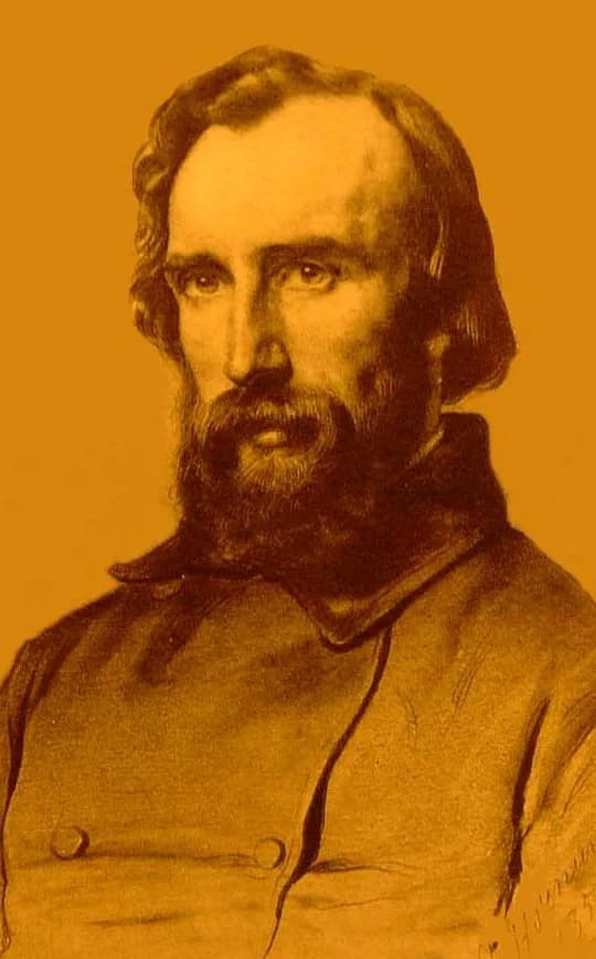 Henri-Frédéric Amiel - Portrait d'fr:Henri-Frédéric Amiel à la mine de plomb par fr:Joseph Hornung, 1852.
