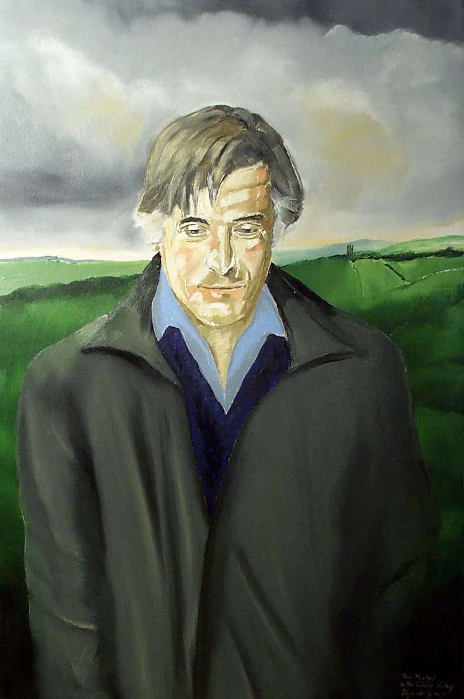 Ted Hughes - Portrait of the poet Ted Hughes (1930–1998)